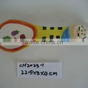 Hand Painted Ceramic Soup Spoon thumbnail-1