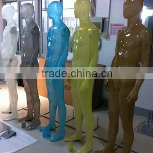 2015 Fashion Fiberglass Plus Size Transparent Colourful Female Mannequin Transparent Mannequin LM-4 thumbnail-4