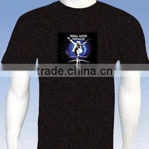 Custome Design Hot Sale EL T-shirt With Hight Quality and Low Price thumbnail-2