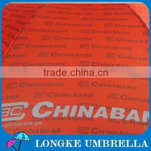 24" Advertising China Bank Straight Umbrella thumbnail-3
