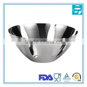 Heavy Stainless Steel Fancy Fruit Bowl thumbnail-1