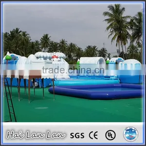 Inflatable Water Park Combo Slide and Bouncy thumbnail-1