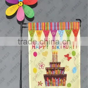 12 Inch x 18 Inch Sublimation Printing Polyester Flag With Windmill thumbnail-1
