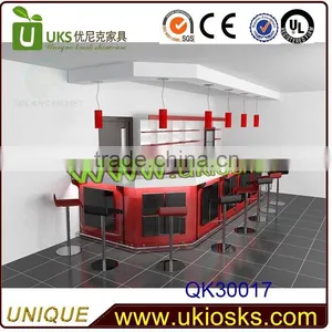 Cheap Wooden Hotel/bar/salon Reception Counter Design,shop Counter Design for Sale thumbnail-3