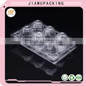 PVC 6 Hole Plastic Clear Disposable Quail Egg Tray for Sale thumbnail-3