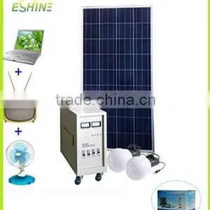 80W Solar Lighting System With Mobile Charger for Home Application TV Laptop Fans thumbnail-1