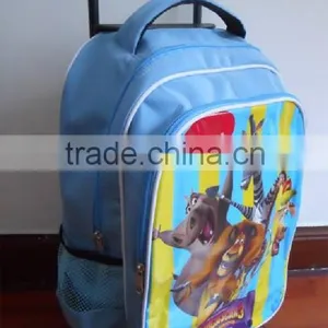 Cute Kid School Trolley Bag Wheeled School Backpack(TROB15-001) thumbnail-2