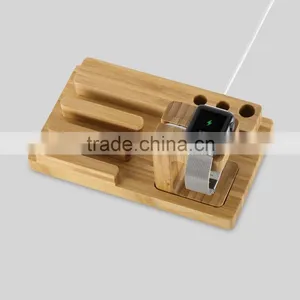 Desktop Bamboo Watch / Pad / Decorative Cell Phone Stand Holder thumbnail-5