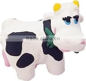 Advertising Logo PU JS Bell Cow Stress Ball thumbnail-1