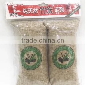 Amazon Hot Sale 75g/200g/500g Natural Activated Bamboo Charcoal Bag Air Freshner thumbnail-4