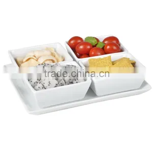Handle Divided China Kitchen Cheap Food Ceramic Bowl Wholesale thumbnail-3