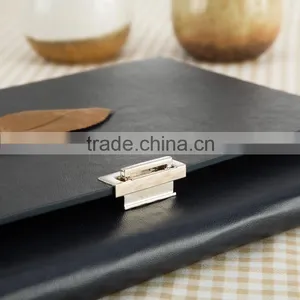 Luxury Embroider pu Leater Business Notebook With Clasp Closure thumbnail-3