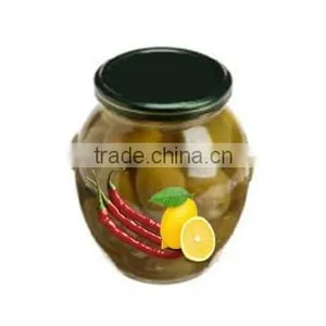 Green Olives With Cayenne Peppers and Lemon, High Quality 100% Tunisian Table Olives,Table Olives With Cayenne Peppers and Lemon thumbnail-2