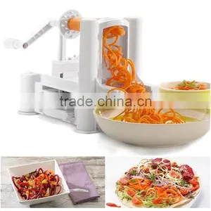 Tri-blade Turning Spiral Slicer 3 in 1 / Tri-blade Spiralizer / Spiral Vegetable Slicer thumbnail-1