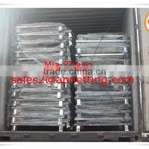 800x900x1200mm Foldable Galvanized Iron Basket Pallet Mesh thumbnail-4