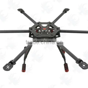 Hexa-rotor Copter Carbon Fiber Frame Foldable, FPV Hexacopter Multicopter RC Flight Model Aerial Photography thumbnail-5