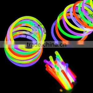 8 Inch ECO Glow in the Dark Party Favor Plastic Glow Bracelet thumbnail-5
