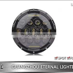 7" Led Headlight 75W Car Automotive Off-road Wrangler Rubicon Motorcycle Auto Led Headlight Dual Sealed Beam thumbnail-2