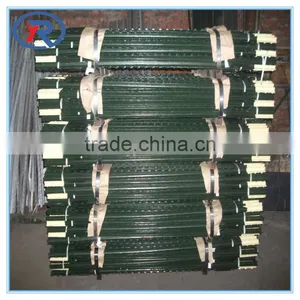 Cheap Green Painted Studded T Post Garden Zone Fence Post Made in China thumbnail-5