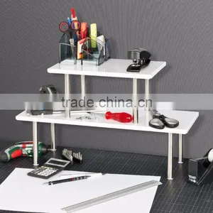 Kitchen or Bathroom Use 2 Tiers Rectangle Stainless Steel Kitchen Shelf thumbnail-6