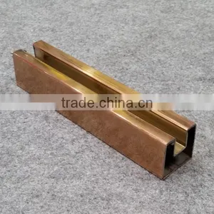 Welded 304 Embossed Stainless Steel Copper Coated Steel Tube thumbnail-3