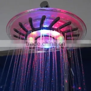 Big Rainfall LED Temperature Sense Control Electric Shower Head, LED Overhead LED Ceiling Shower Head Factory Cheap Price thumbnail-2