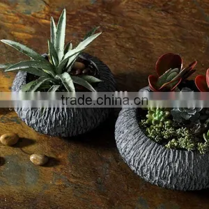 2017 Cheap Balcony Fiberglass Flower Pot Outdoor Round Planters thumbnail-2