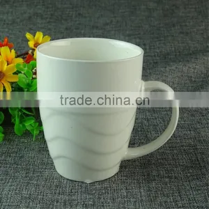 Stocked 400ml White Ceramic Coffee Mug/cup 14OZ Porcelain Drinking Mugs for Promotion thumbnail-1