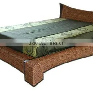 2012 Elegant Model Single Bed/2012 Water Hyacinth Wicker Wood Single Bed thumbnail-1