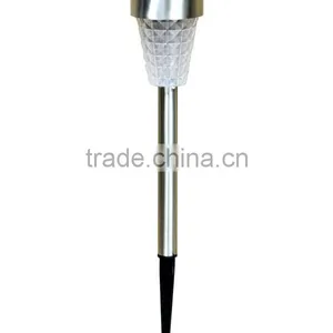12pk Stainless Steel Solar Garden Lawn LED Path Light 75mm thumbnail-1