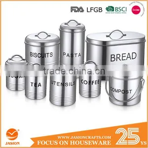 2017 Hot Sale Kitchen Storage Aluminum Metal Canister thumbnail-1