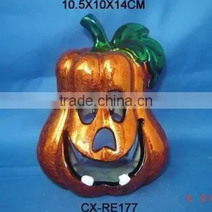 Ceramic Pumpkin Candle Holder thumbnail-1