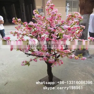 LXY071833 High Simulation Artificial Flowering Tree Ornament Cherry Blossom Bonsai Tree thumbnail-1