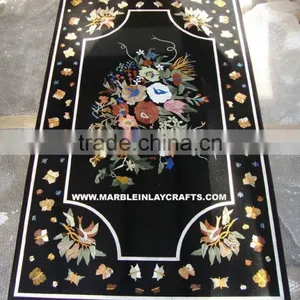 Marble Inlay Dining Table Tops, Marble Inlay Table Top thumbnail-1
