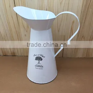 Home Decorative Galvanized Vintage Metal Pitcher Flower Jug thumbnail-1