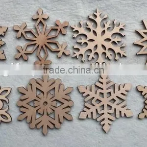 China Products Snowflake Pattern Wood Drink Cup Bottle Mat Wooden Glass Coaster for Birthday Christmas Housewarming Gifts thumbnail-1