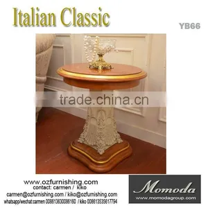 YB66 Baroque Style Furniture Handmade Furniture Small Squarecoffee Table/hand Carved Wooden Side Coffee Table thumbnail-4