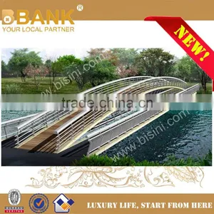 Double-Hinge Type Arched Bridge, Pedestrian Bridge in Residential District, Bridge With Iron Guardrail(BF08-Y10021) thumbnail-4