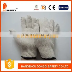 DDSAFETY 2017 10 Gauge Natural Cotton Polyester String Knitted Safety Gloves thumbnail-1