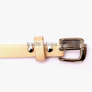 New Designed Fashion Rivet Decorated Lady Thin PU Waist Belt thumbnail-5