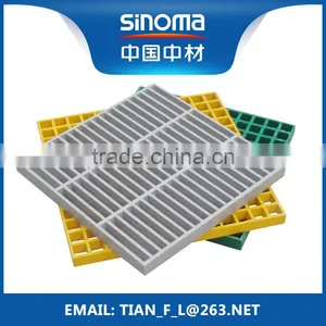 FRP GRP Fiberglass Composite Gratings Trench Cover for Car Washing Center thumbnail-2