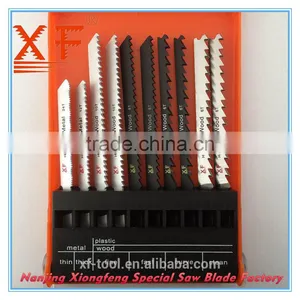 10PCS Plastic Box Bi Metal HSS T-shank Jig Saw Blades thumbnail-1