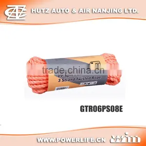 PP Split Film Rope / Polypropylene Twisted Split Film Rope for Packaging / Tent / 350kg / 600kg / 800kg / 900kg / 1200kg /1800kg thumbnail-1