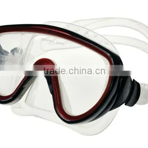 With Tempered Lens Manufacturer New Adult Wide Vision Diving Glasses thumbnail-1