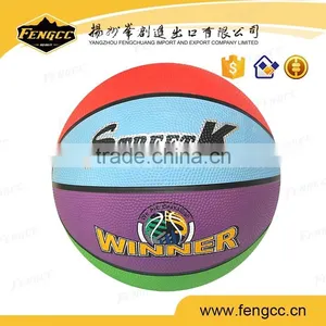 Promotion Custom Basketball Size 7 on Bulk Sale Rubber Basketball thumbnail-3