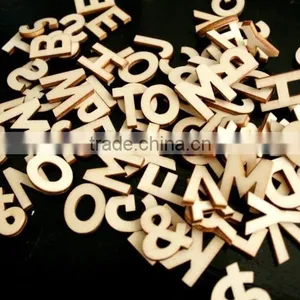 Natural Customized Size Wooden Numbers thumbnail-1