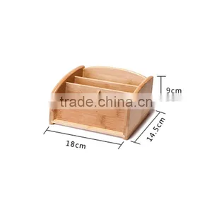Multifunctional Bamboo Storage Box/mobile Phone Holder/remote Control Stand thumbnail-6