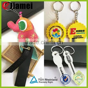Custom Company Website Embossed Logo Two Sided Custom Rubber Keychain thumbnail-1