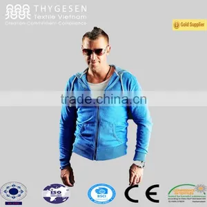 Wholesale Casual Style Hooded Jacket Men Long Sleeve Solid thumbnail-1