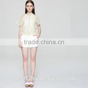 Hot Sale Summer Ladies Lightweight Short Style Silk Jacket OEM Service thumbnail-3